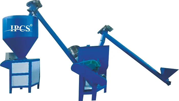 Dry powder line for natural paint